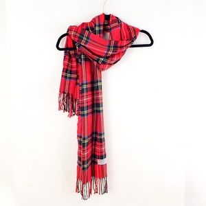 Cashmere Feel Acrylic Plaid Scarf